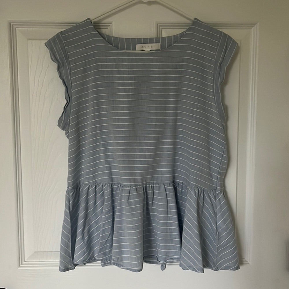 Peplum top from Anthropologie